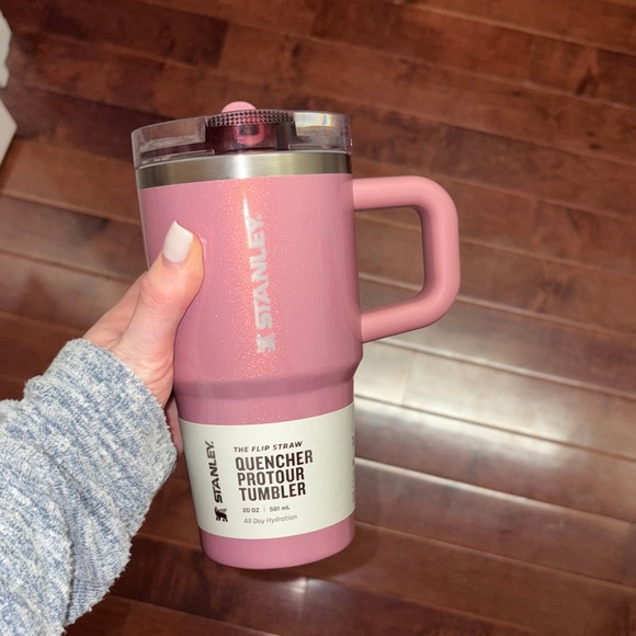 Stanley Sparkled Pink Protour Tumbler with Handle - Picture 1 of 5
